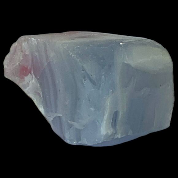 Blue Pink Opalescent Layered Art Glass Cullet Glowing Manganese Slag #5GL16 - Picture 3 of 8